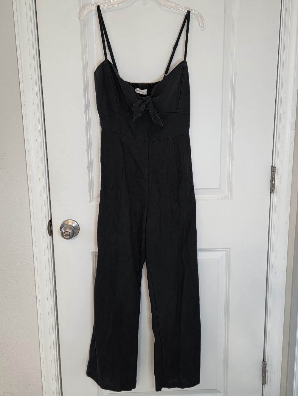 Faithfull The Brand Linen Presley Cropped Jumpsuit